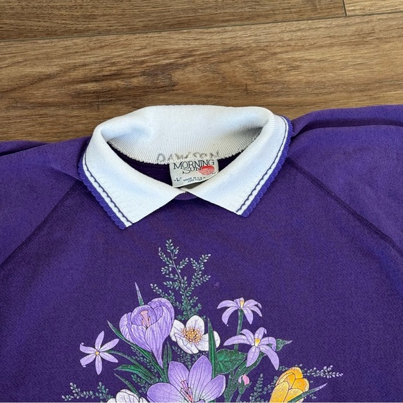 Vintage Morning Sun Flowers Nature Art Polo - Picture 3 of 9